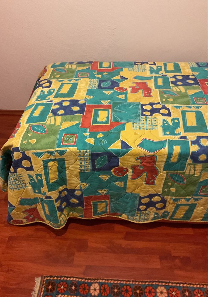 Çok Renkli Yatak Örtüsü çift taraflı çift kişilik dir - Görsel 3