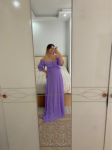 Trendyol & Milla Hamile elbise lila