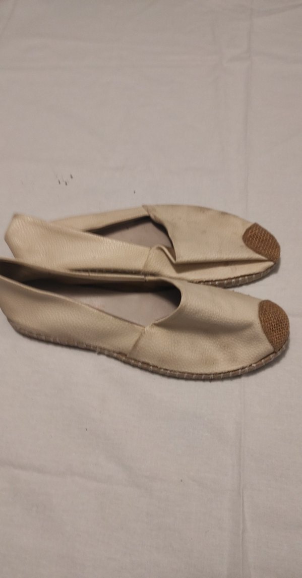 Bej Deri Kadın Dolgu Topuk Espadril - Görsel 2