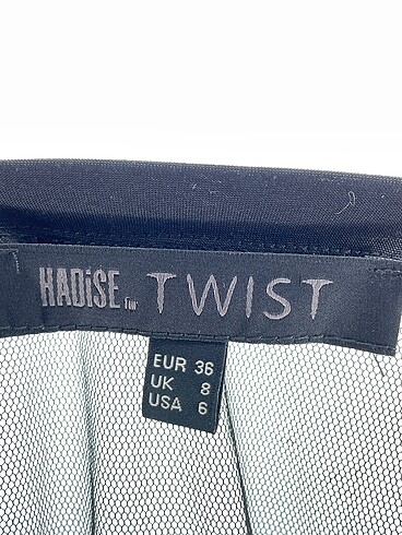 36 Beden siyah Renk Twist Bluz %70 İndirimli.