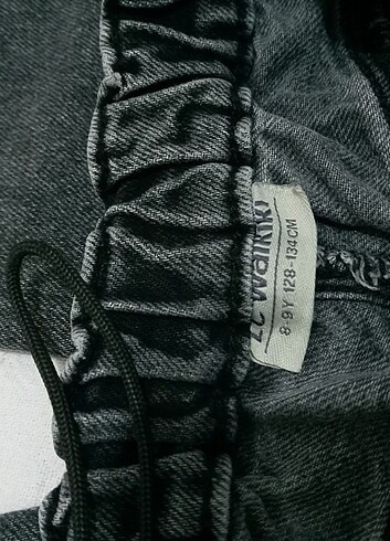 9 Yaş Beden siyah Renk Kot pantalon kız çocuk