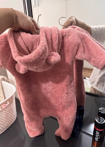LC Waikiki Pembe Peluş Bebek Tulum