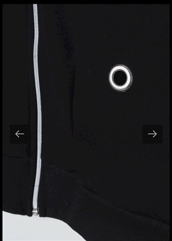 Siyah sweat fermuarli - Görsel 2