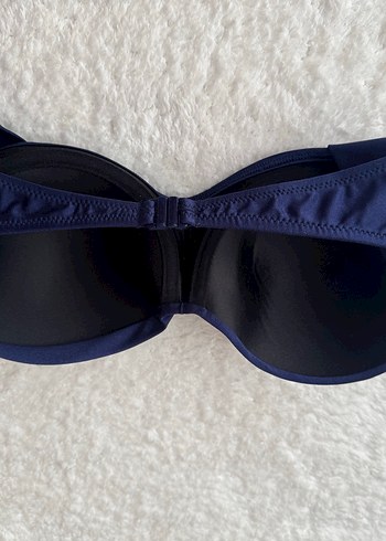 m Beden mavi Renk Fiyonklu Lacivert Kadın Bikini Üstü
