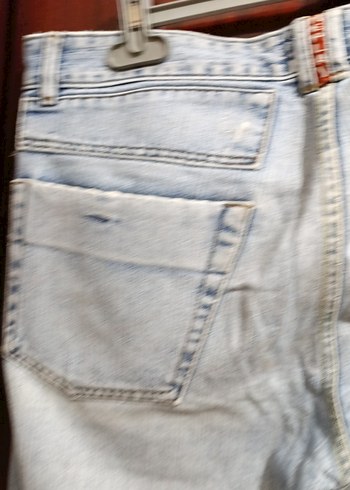 Mavi Rahat Kesim Midi Boy Kadın Kot Pantolon - Görsel 9