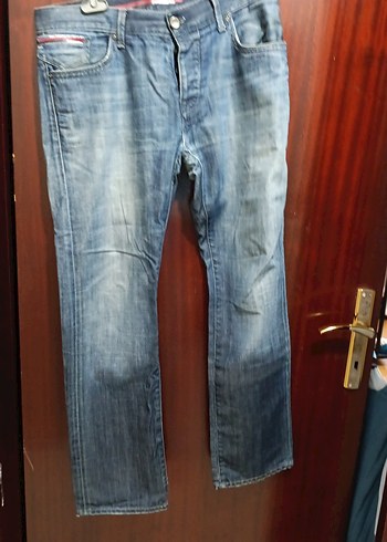 Gri Mavi Erkek Kot Pantolon - Görsel 5