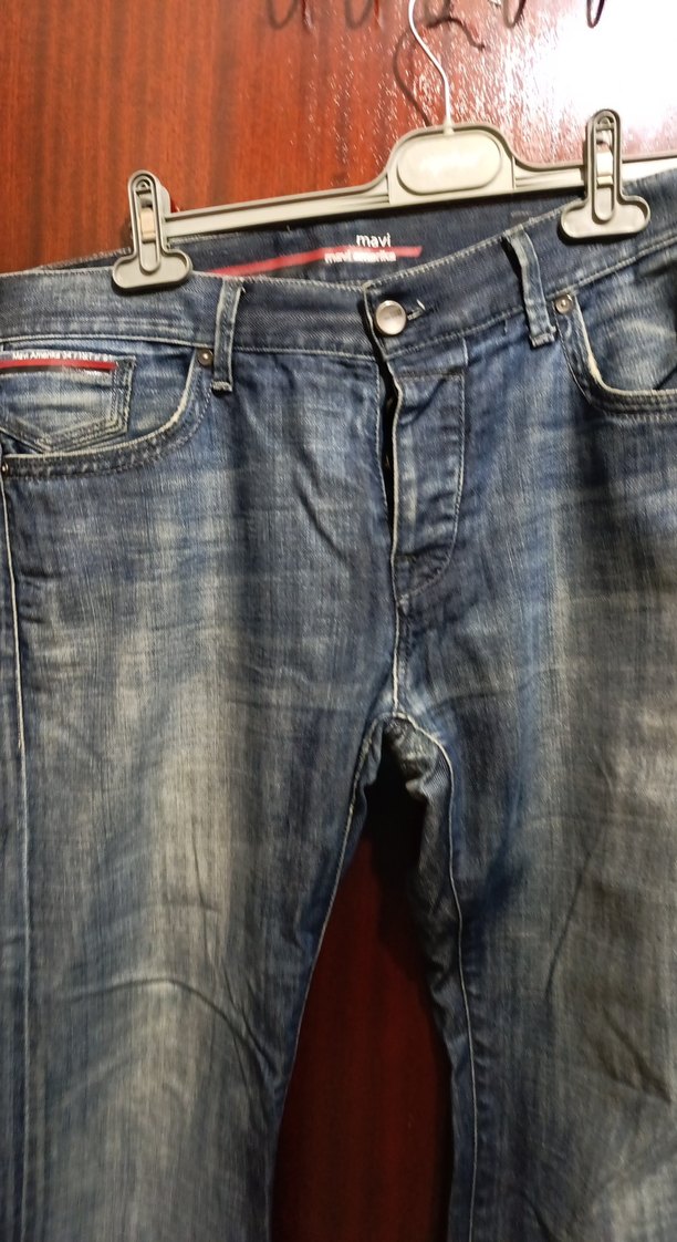 Gri Mavi Erkek Kot Pantolon - Görsel 2