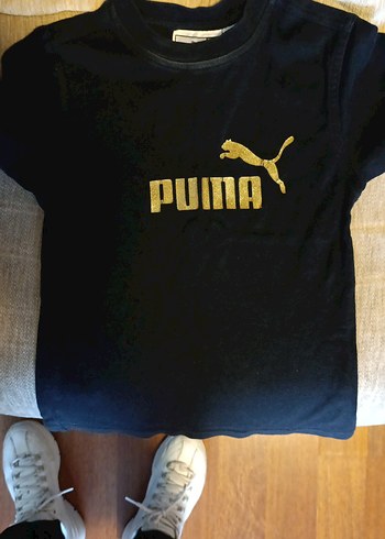 Siyah Puma Baskılı Tişört - Görsel 3