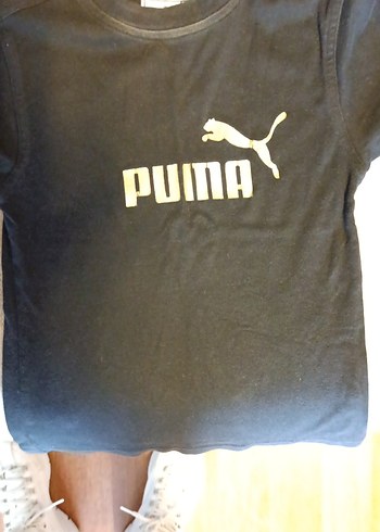 Siyah Puma Baskılı Tişört - Görsel 4