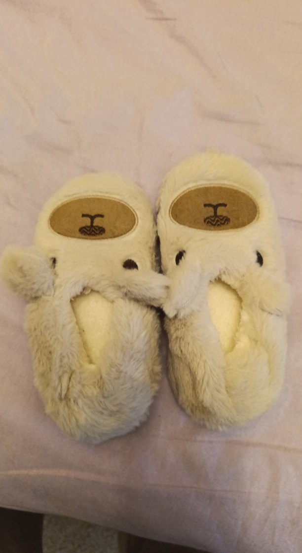 Kız Çocuk Beyaz Kürklü Sıcak Panduf - Görsel 4