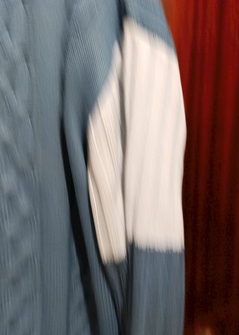 Erkek  Örgü Mavi Triko Kazak - Görsel 3