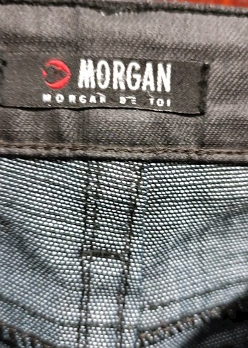 siyah yalanmış kumaş  görünümlü kot Kadın   Pantolon - Görsel 5