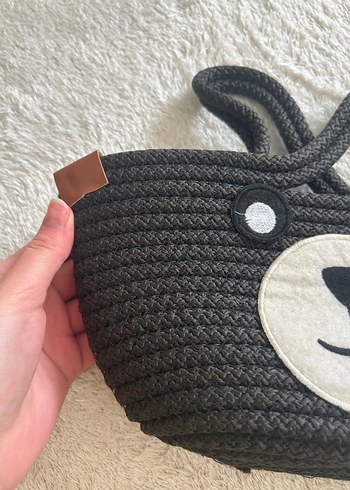 siyah örgü çanta yeni - Görsel 6