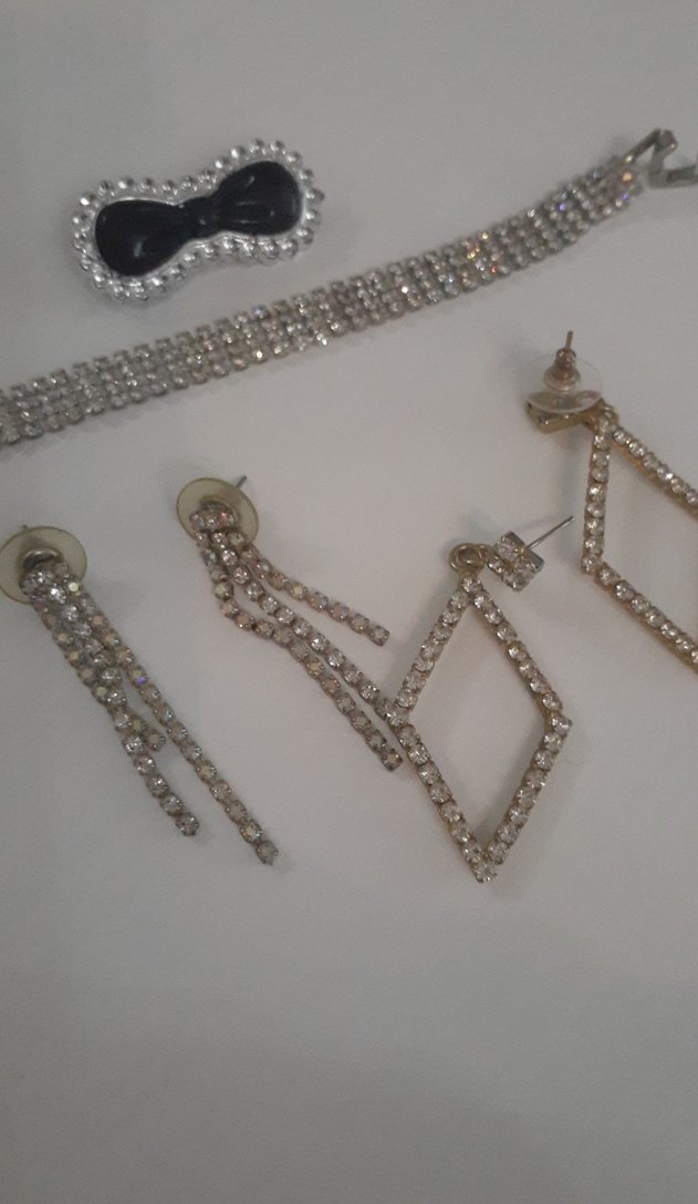 Altın Renkli Parlak Kadın Takı Seti - Görsel 2