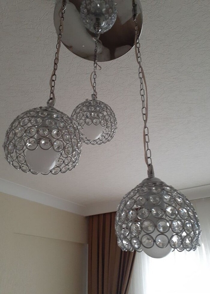 2 li kristal avize - Görsel 3