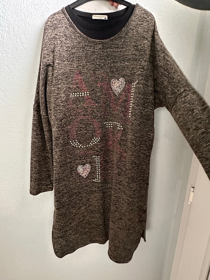 Kadın Uzun Kollu Triko Tunik - Görsel 2