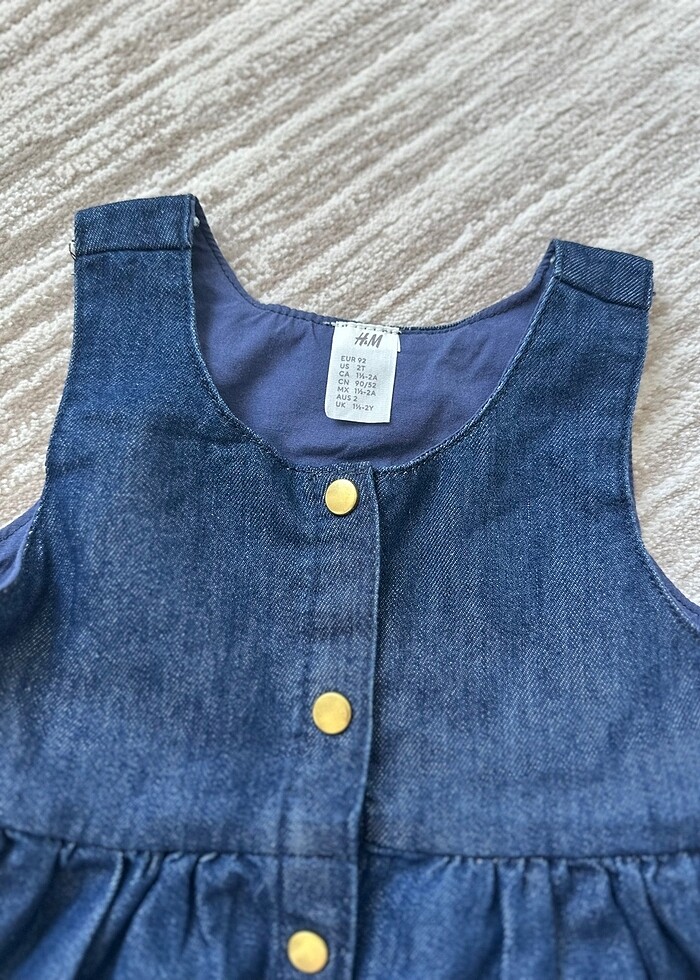 Kız çocuk kot elbise - Görsel 4