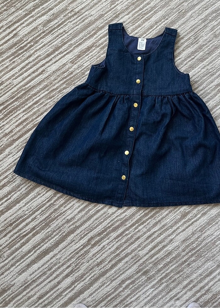 Kız çocuk kot elbise - Görsel 2