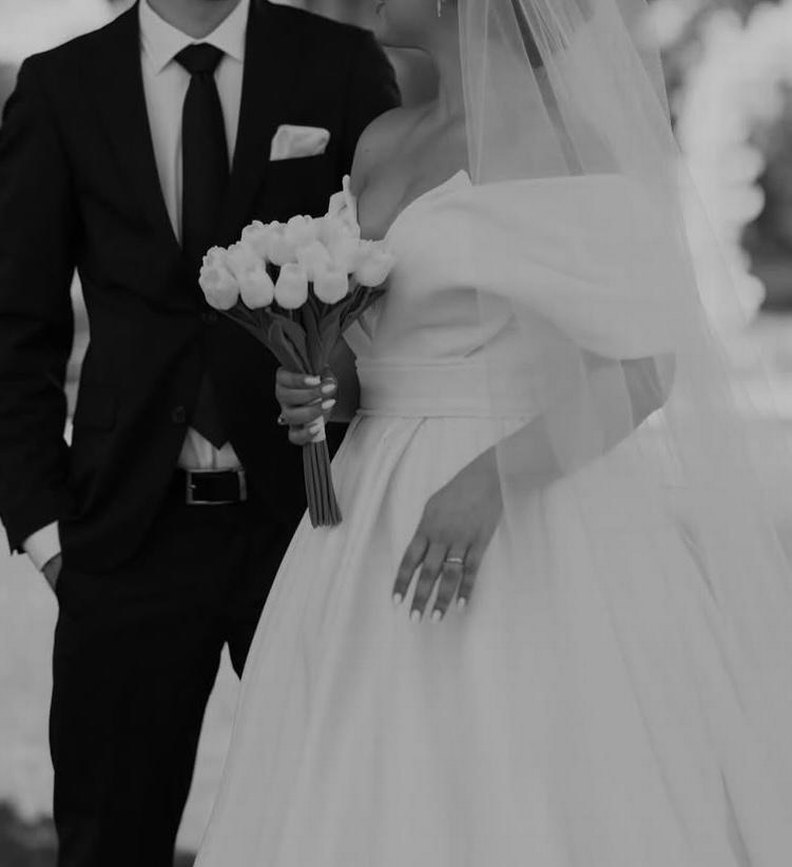 Modern Klasik Straplez Beyaz A Kesim Gelinlik - Görsel 2