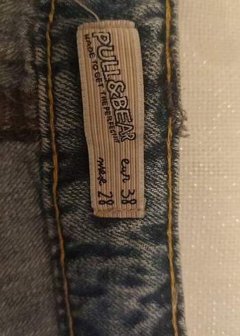 jın Tokalı Denim Mini Etek - Görsel 3