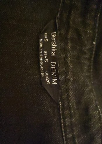 Kadın Siyah Nakışlı Uzun Kollu Denim Ceket - Görsel 3