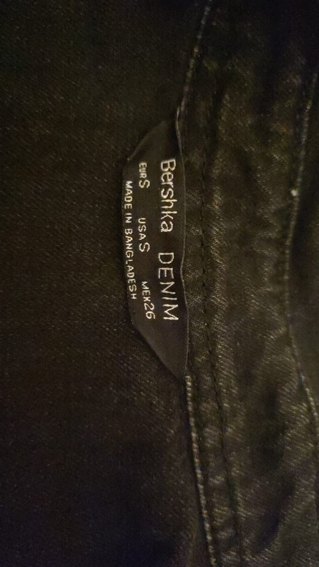 Kadın Siyah Nakışlı Uzun Kollu Denim Ceket - Görsel 3