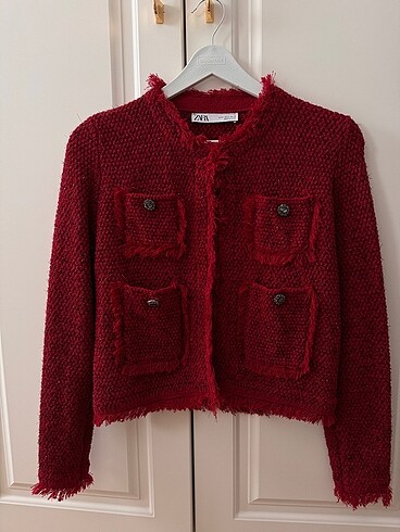 xs Beden bordo Renk Zara Ceket