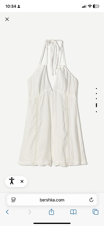 Bershka BERSHKA beyaz tulum