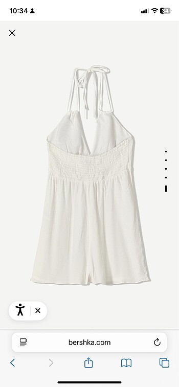 xs Beden BERSHKA beyaz tulum