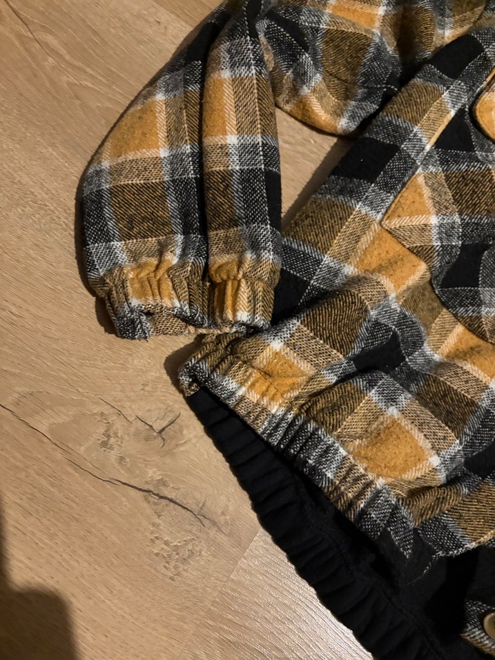 Kadın Kahverengi Ekose Düğmeli Gömlek - Görsel 2