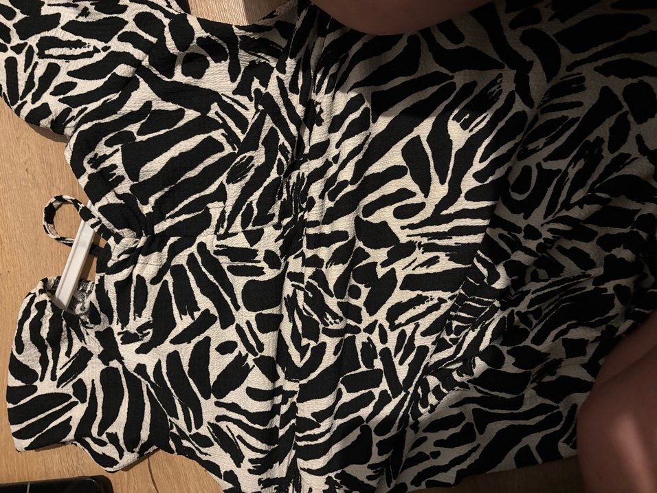 Zebra Desenli Uzun Bohem Elbise - Görsel 2