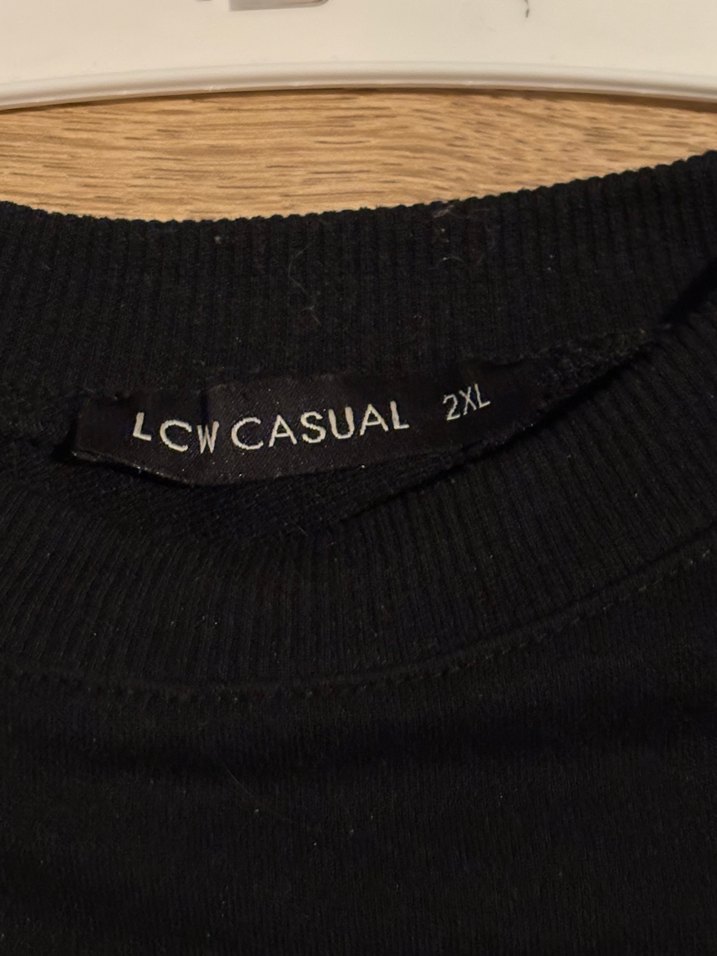 Siyah Oversize Kadın Sweatshirt (beli ayarlanabilir) - Görsel 2