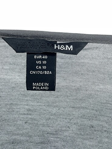 40 Beden gri Renk H&M Kısa Elbise %70 İndirimli.