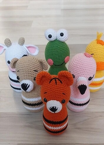 Amigurumi bovling seti.amigurumi oyuncak.