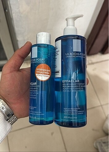 La roche posay yüz temizleme jeli ve tonic