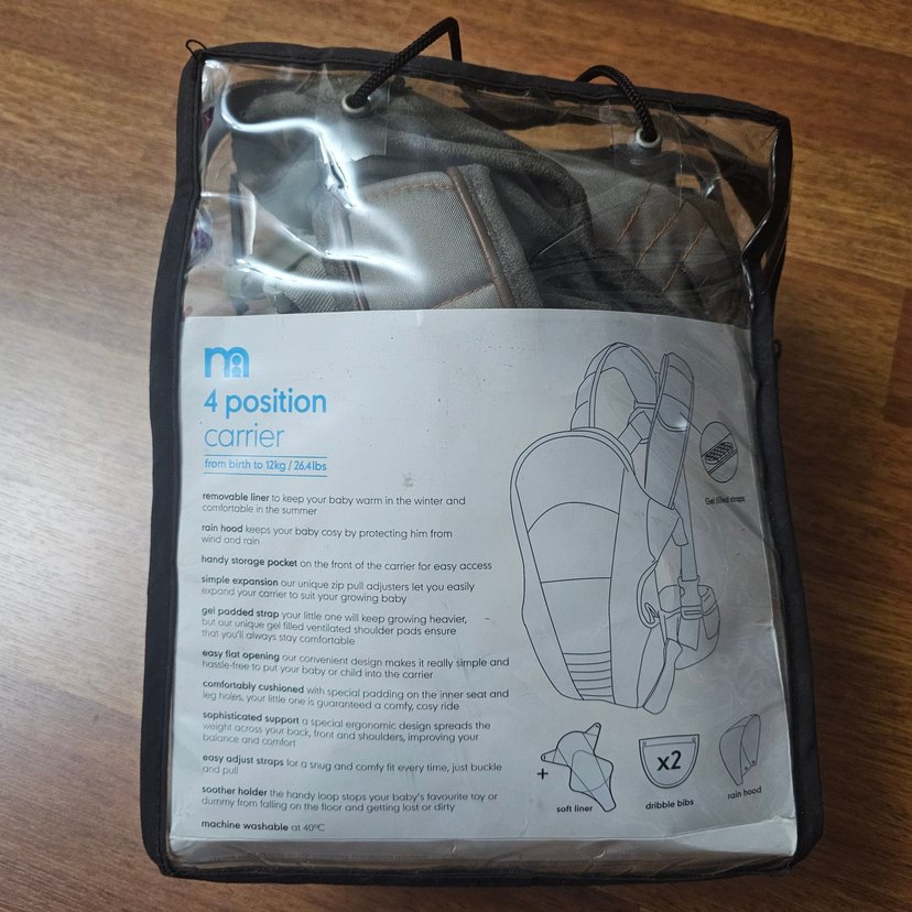 Haki Bebek Taşıyıcı 0-12 kg için (Mother Care kangru) - Görsel 2