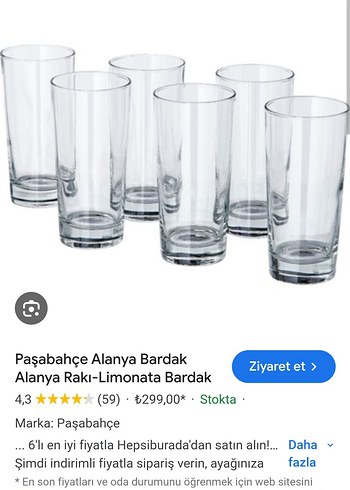 6'lı Şeffaf Bardak Seti - Görsel 3