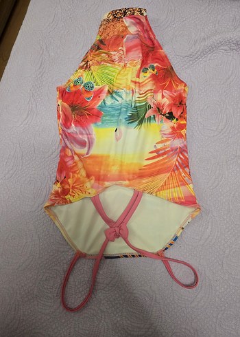 Renkli Desenli Kız Çocuk Mayolari - Görsel 5