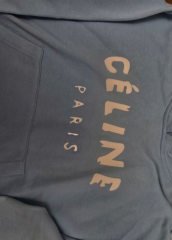 Mavi Baskılı Kadın Sweatshirt - Görsel 3