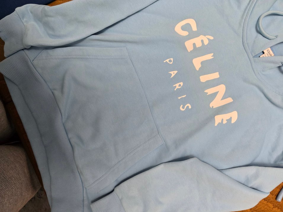 Mavi Baskılı Kadın Sweatshirt - Görsel 4