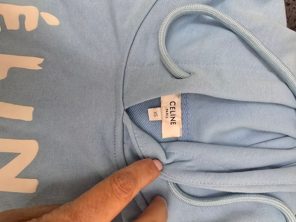 Mavi Baskılı Kadın Sweatshirt - Görsel 2