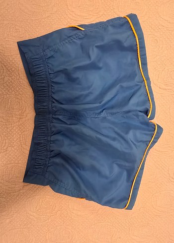 Mavi Rahat Kesim Mini Şort - Görsel 4