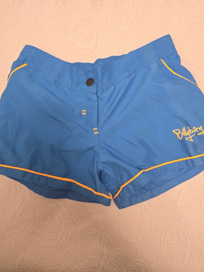 Mavi Rahat Kesim Mini Şort - Görsel 2