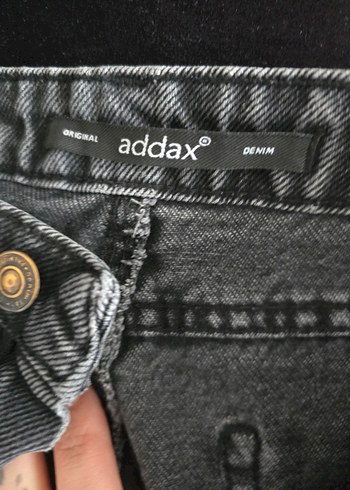 Gri Bol Kesim Kadın Midi Kot Pantolon - Görsel 4