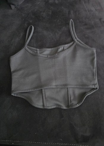 Gri Midi Atlet Bustiyer - Görsel 2