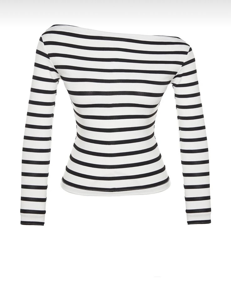 Kaık yaka bluz - Görsel 3