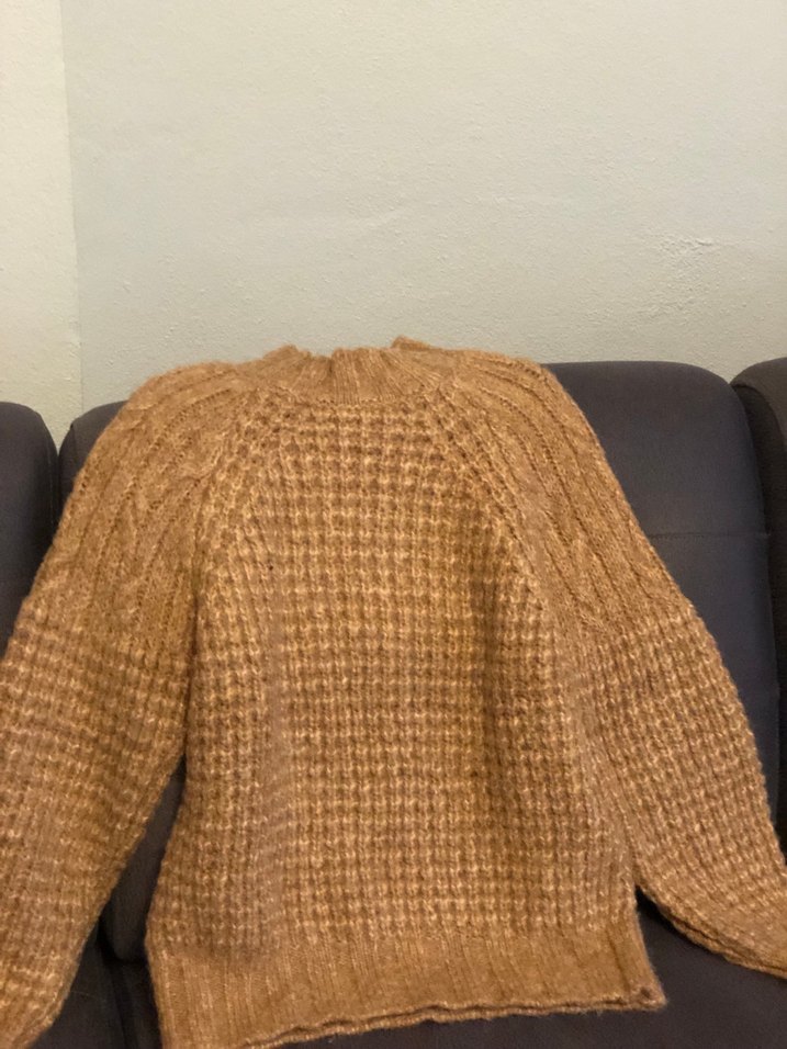 Bej Örgü Kadın Kazak - Görsel 2