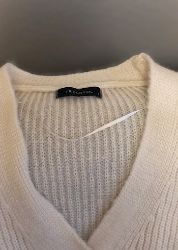 Renk Bloklu Örgü Kadın Hırka - Görsel 5