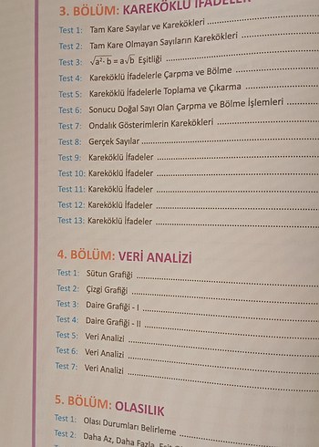 Beden 8. Sınıf LGS Matematik Soru Bankası Karakök yayınları