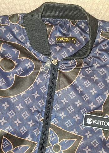 Louis Vuitton Desenli Sokak Tarzı Erkek Mont